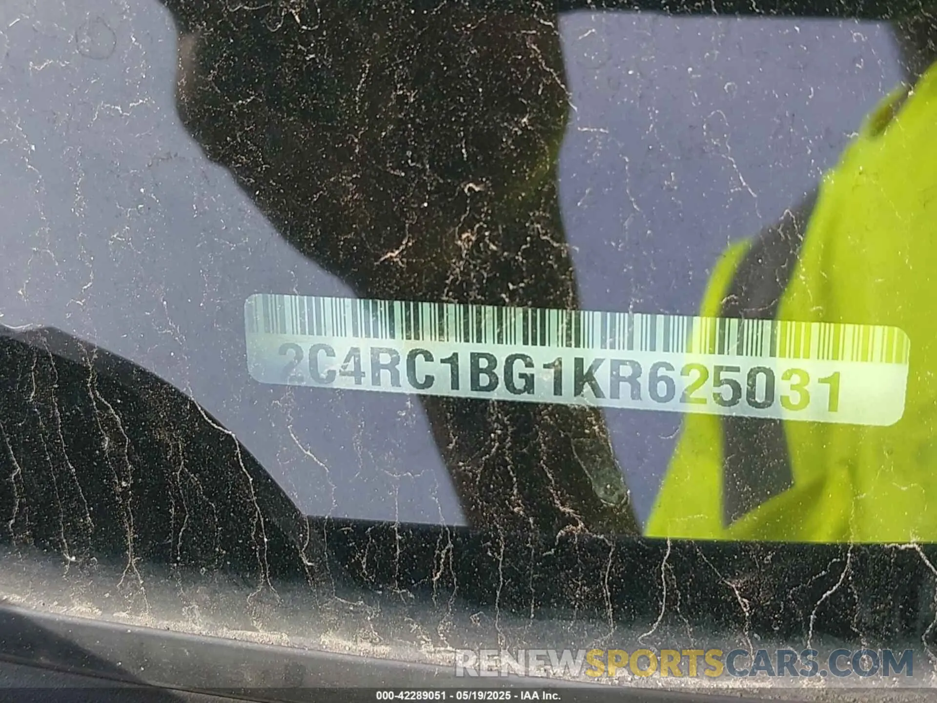 9 fotografías del automóvil dañado 2C4RC1BG1KR625031 CHRYSLER PACIFICA 2019