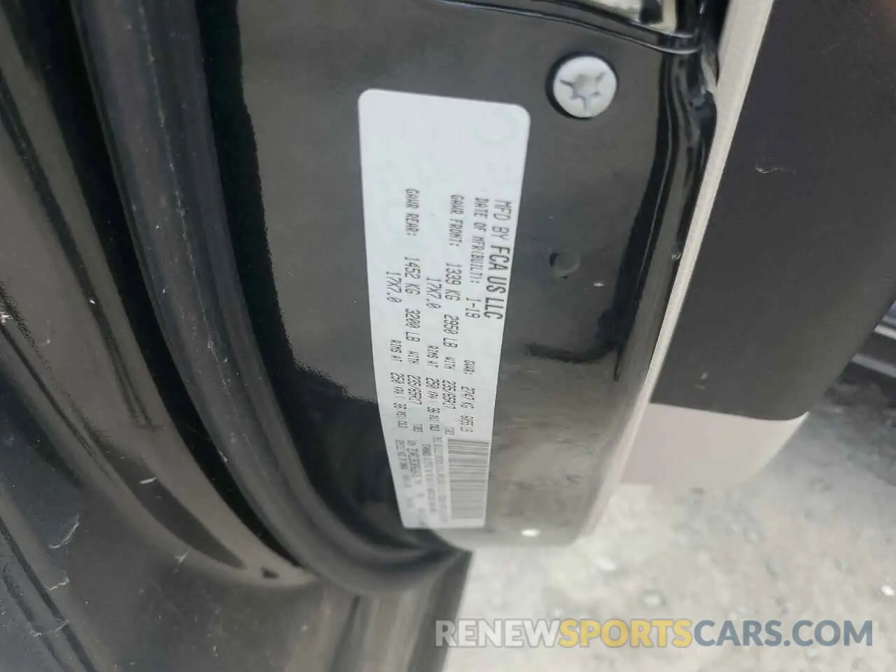 13 fotografías del automóvil dañado 2C4RC1BG3KR626438 CHRYSLER PACIFICA 2019
