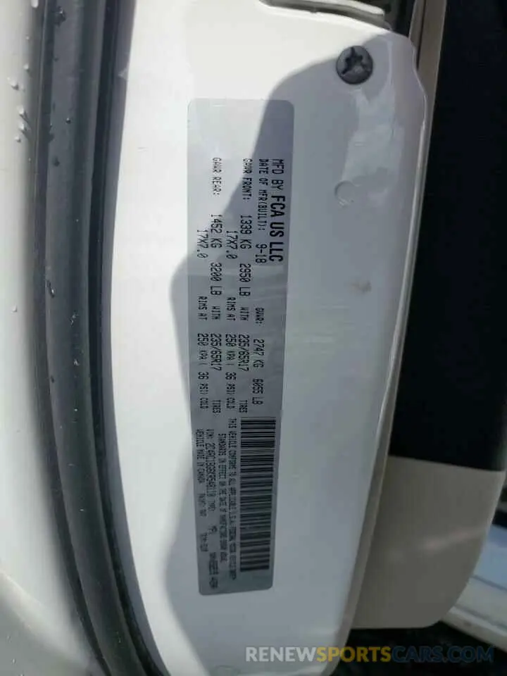 13 fotografías del automóvil dañado 2C4RC1BG6KR548110 CHRYSLER PACIFICA 2019