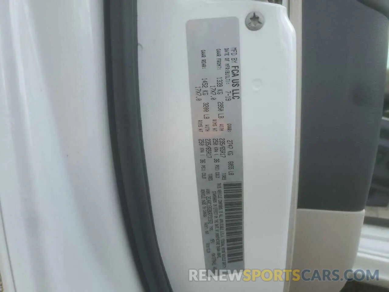 13 fotografías del automóvil dañado 2C4RC1BG9KR731372 CHRYSLER PACIFICA 2019