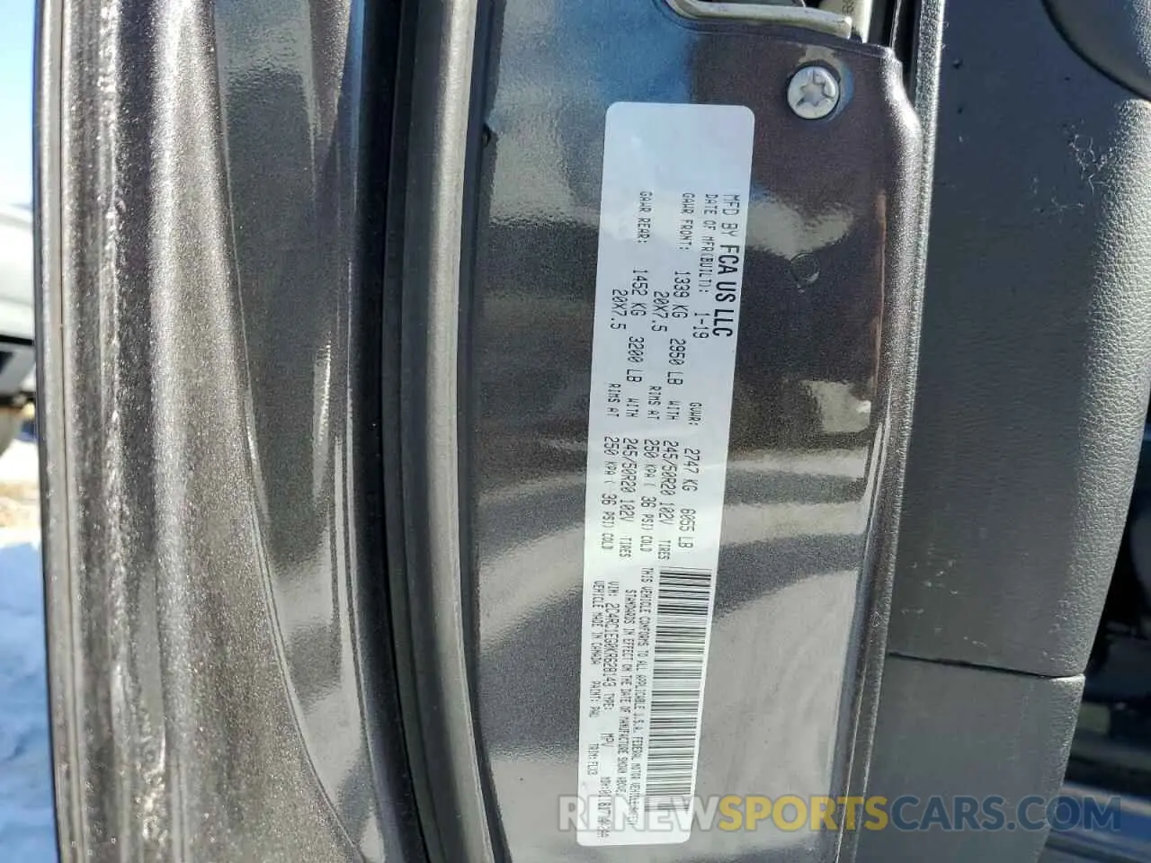 13 fotografías del automóvil dañado 2C4RC1EG0KR628143 CHRYSLER PACIFICA 2019