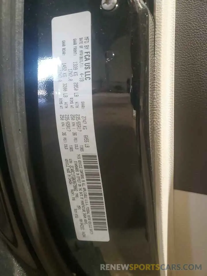 13 fotografías del automóvil dañado 2C4RC1FG8KR679002 CHRYSLER PACIFICA 2019