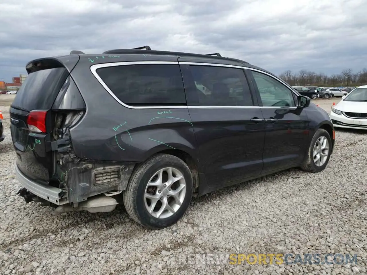 3 fotografías del automóvil dañado 2C4RC1FGXKR525472 CHRYSLER PACIFICA 2019
