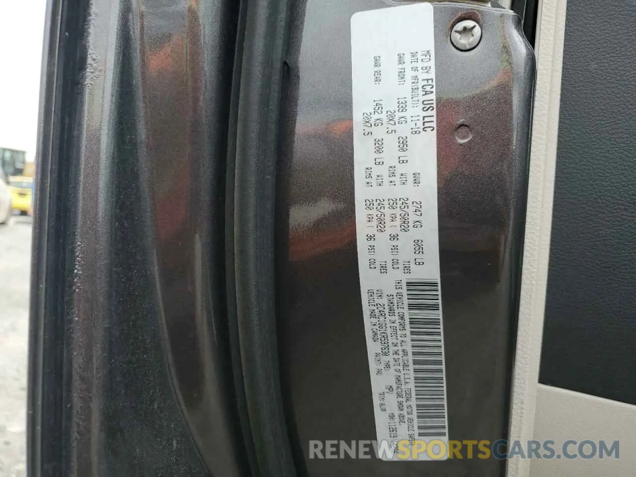15 fotografías del automóvil dañado 2C4RC1GG1KR597630 CHRYSLER PACIFICA 2019