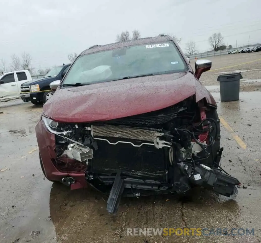 5 fotografías del automóvil dañado 2C4RC1GG5KR714318 CHRYSLER PACIFICA 2019
