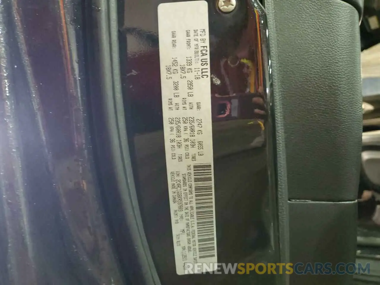 14 fotografías del automóvil dañado 2C4RC1GG6KR597803 CHRYSLER PACIFICA 2019