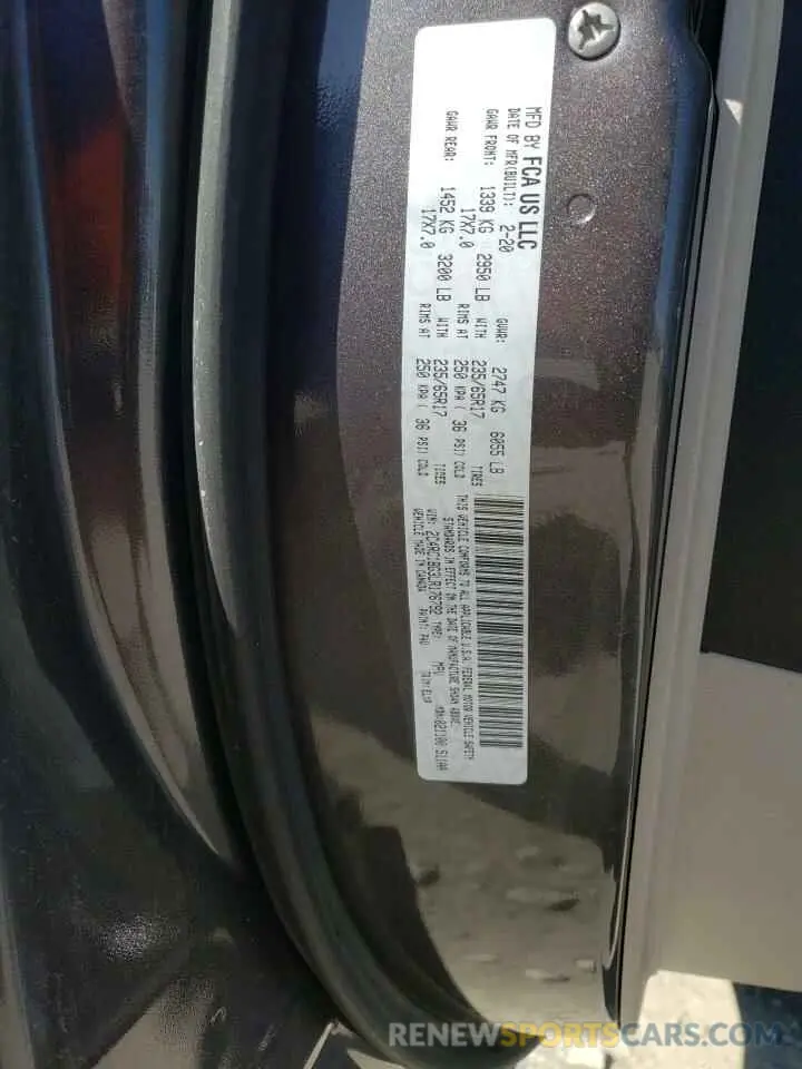 14 fotografías del automóvil dañado 2C4RC1BG3LR176792 CHRYSLER PACIFICA 2020