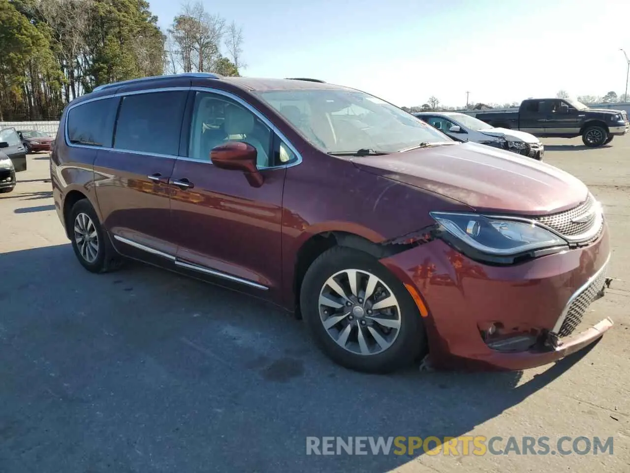 4 fotografías del automóvil dañado 2C4RC1EG2LR266818 CHRYSLER PACIFICA 2020