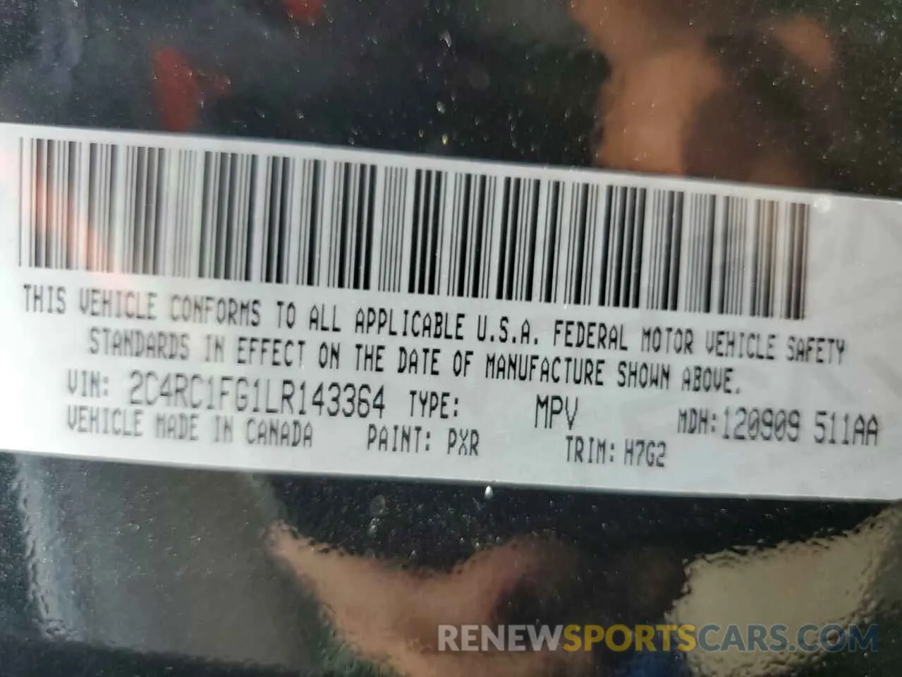 13 fotografías del automóvil dañado 2C4RC1FG1LR143364 CHRYSLER PACIFICA 2020