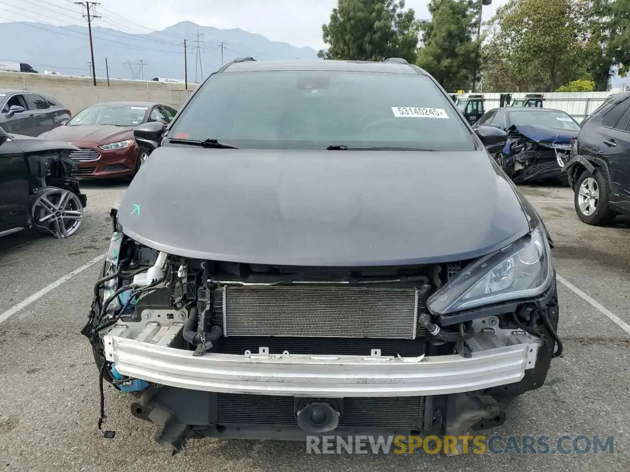 5 fotografías del automóvil dañado 2C4RC1N70LR123091 CHRYSLER PACIFICA 2020