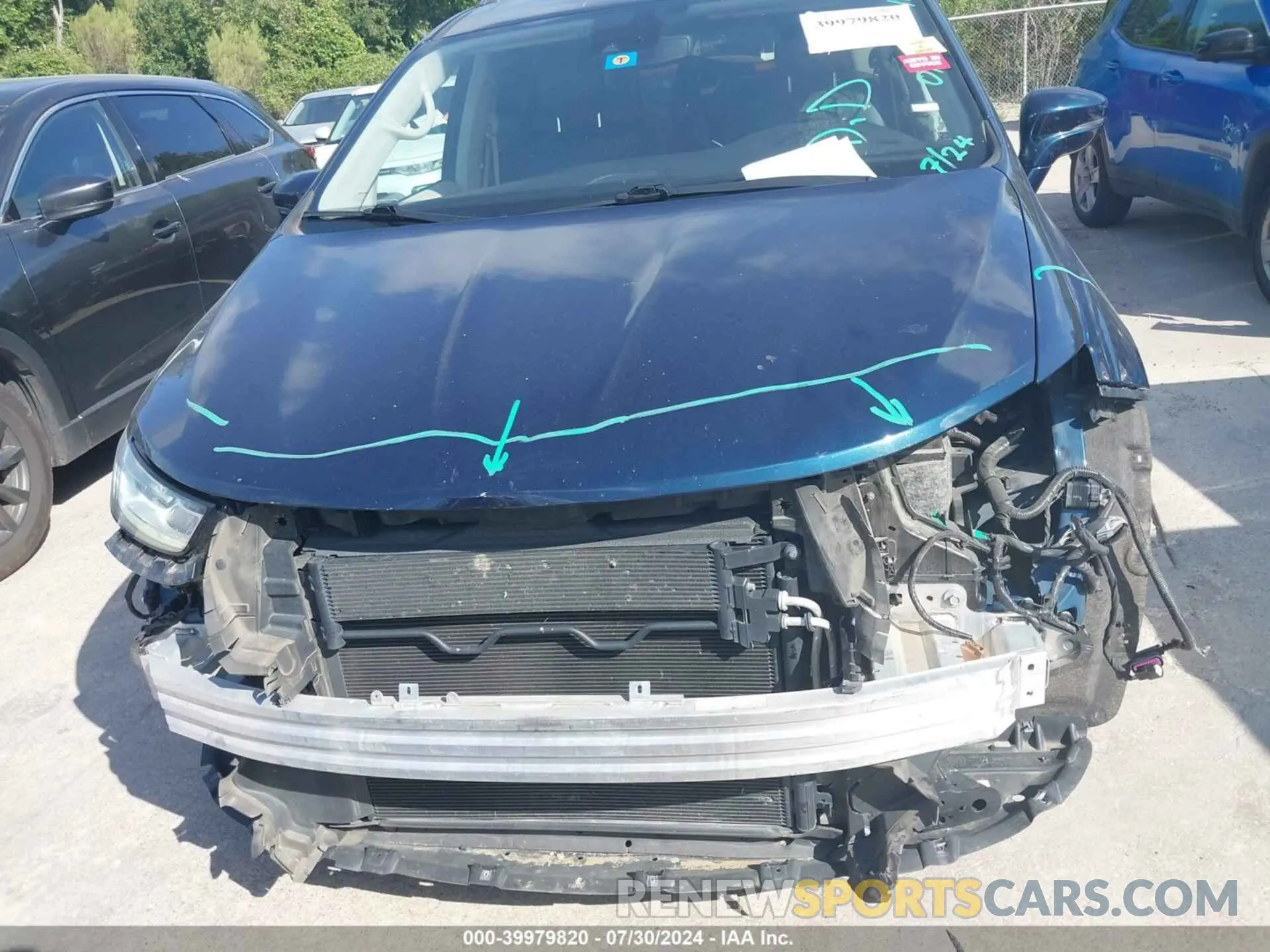 12 fotografías del automóvil dañado 2C4RC1BG1MR598206 CHRYSLER PACIFICA 2021