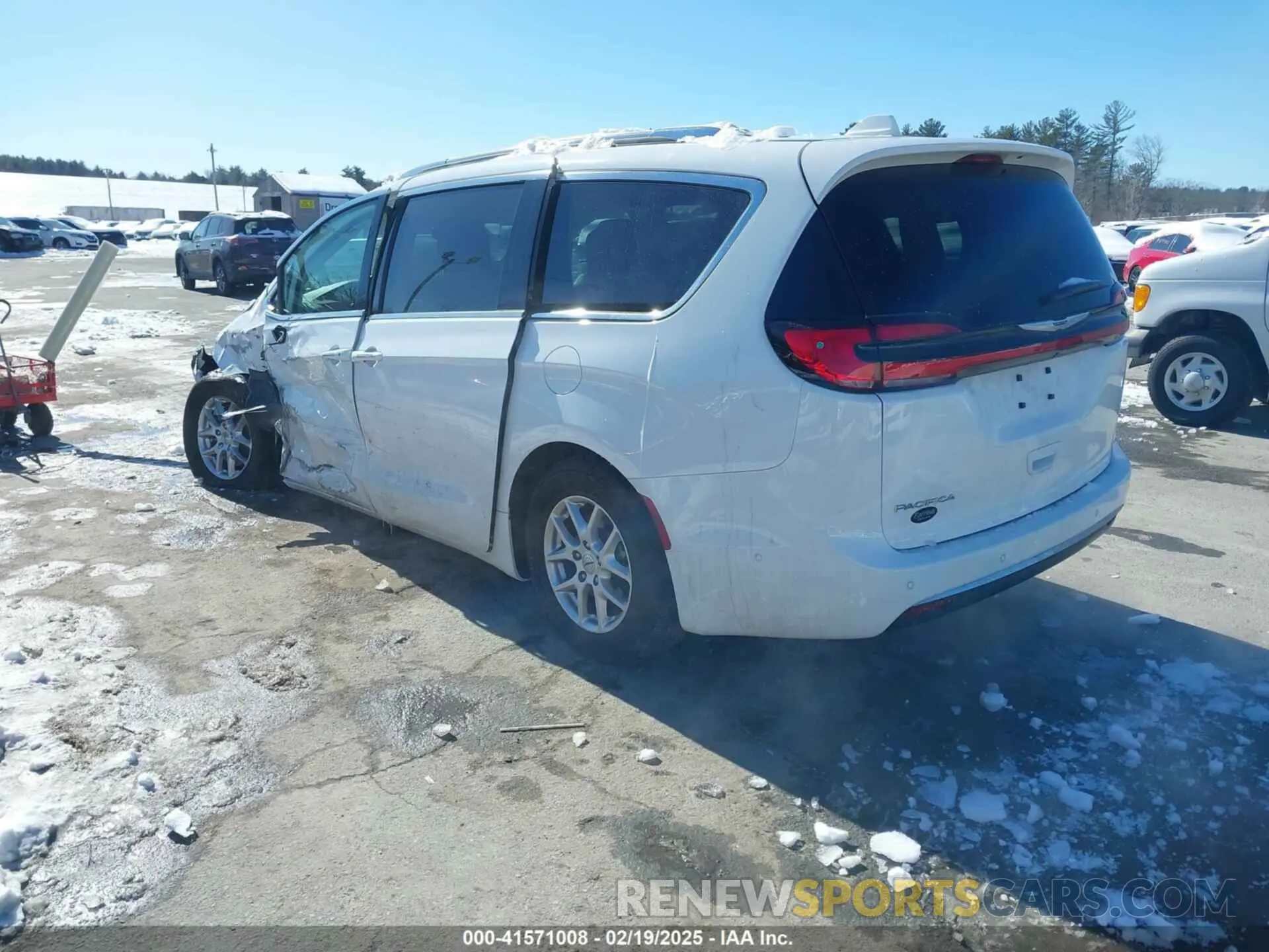 3 fotografías del automóvil dañado 2C4RC1BG1MR598884 CHRYSLER PACIFICA 2021