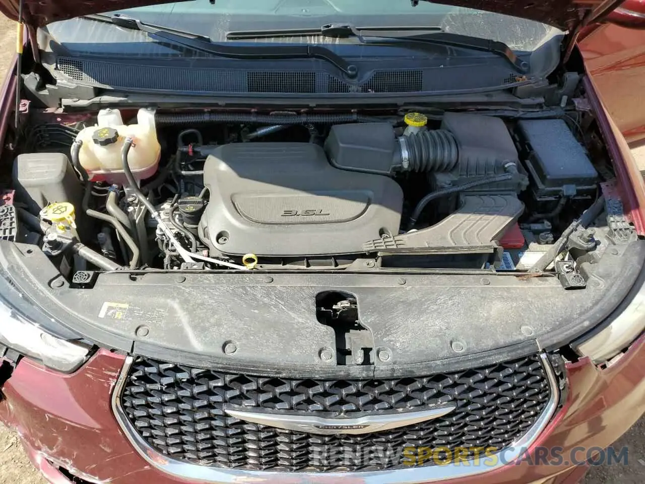 14 fotografías del automóvil dañado 2C4RC1BG3MR528173 CHRYSLER PACIFICA 2021