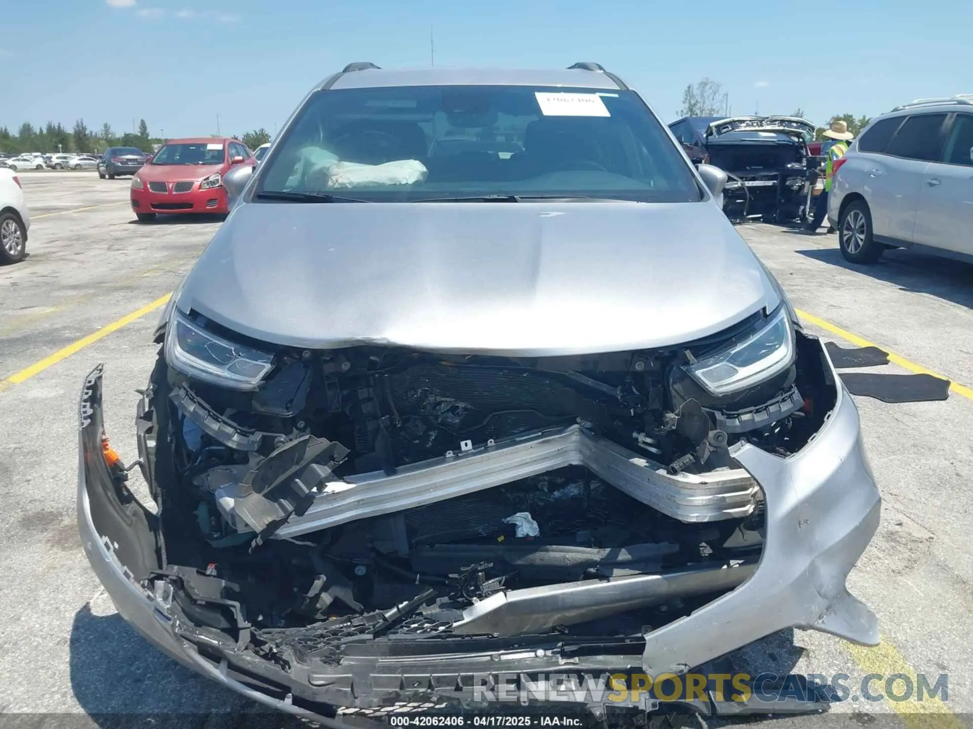 6 fotografías del automóvil dañado 2C4RC1BG3MR591256 CHRYSLER PACIFICA 2021