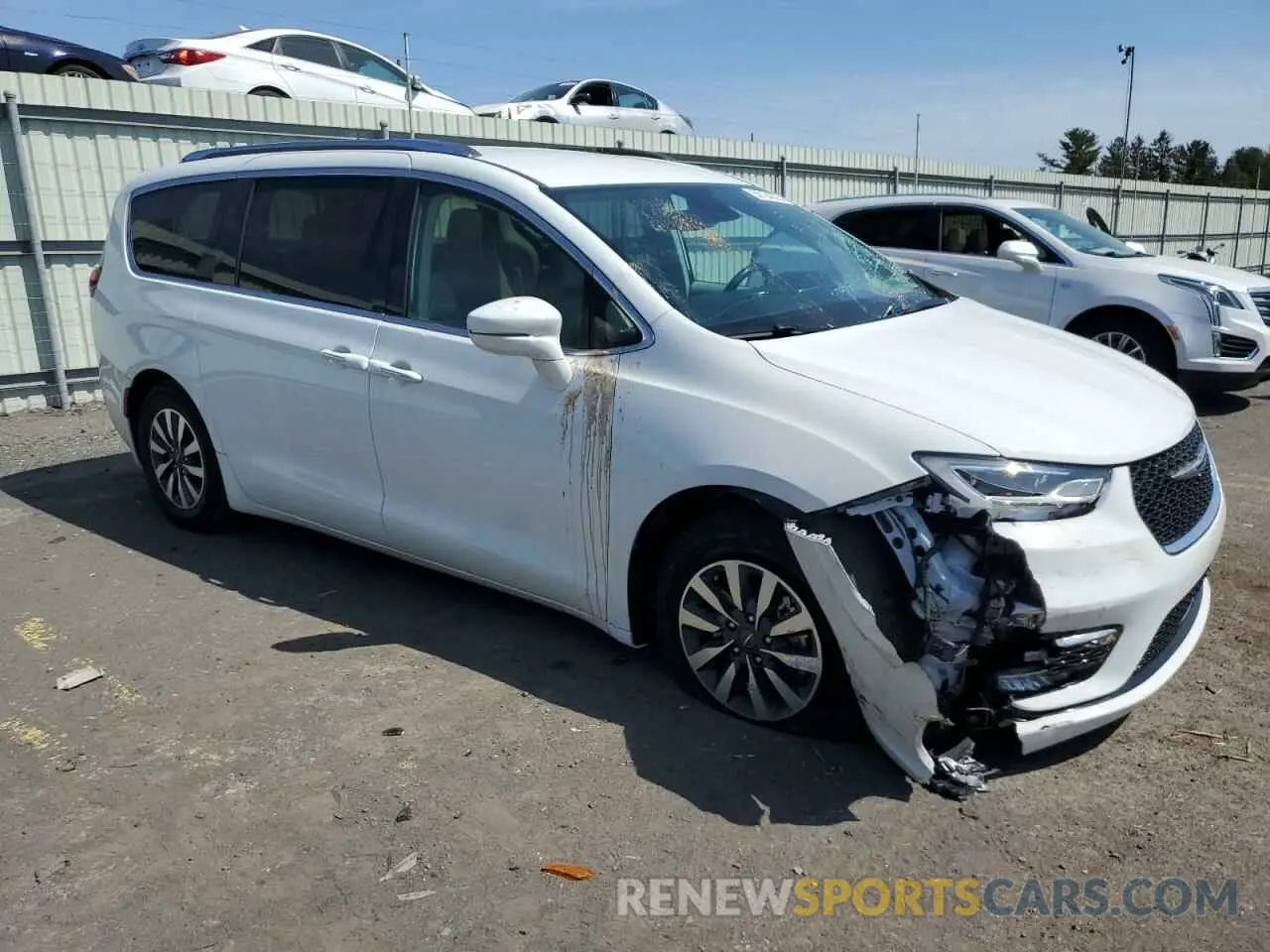 4 fotografías del automóvil dañado 2C4RC1BG4MR515657 CHRYSLER PACIFICA 2021