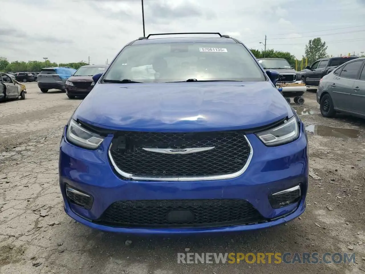 5 fotografías del automóvil dañado 2C4RC1BG4MR539375 CHRYSLER PACIFICA 2021