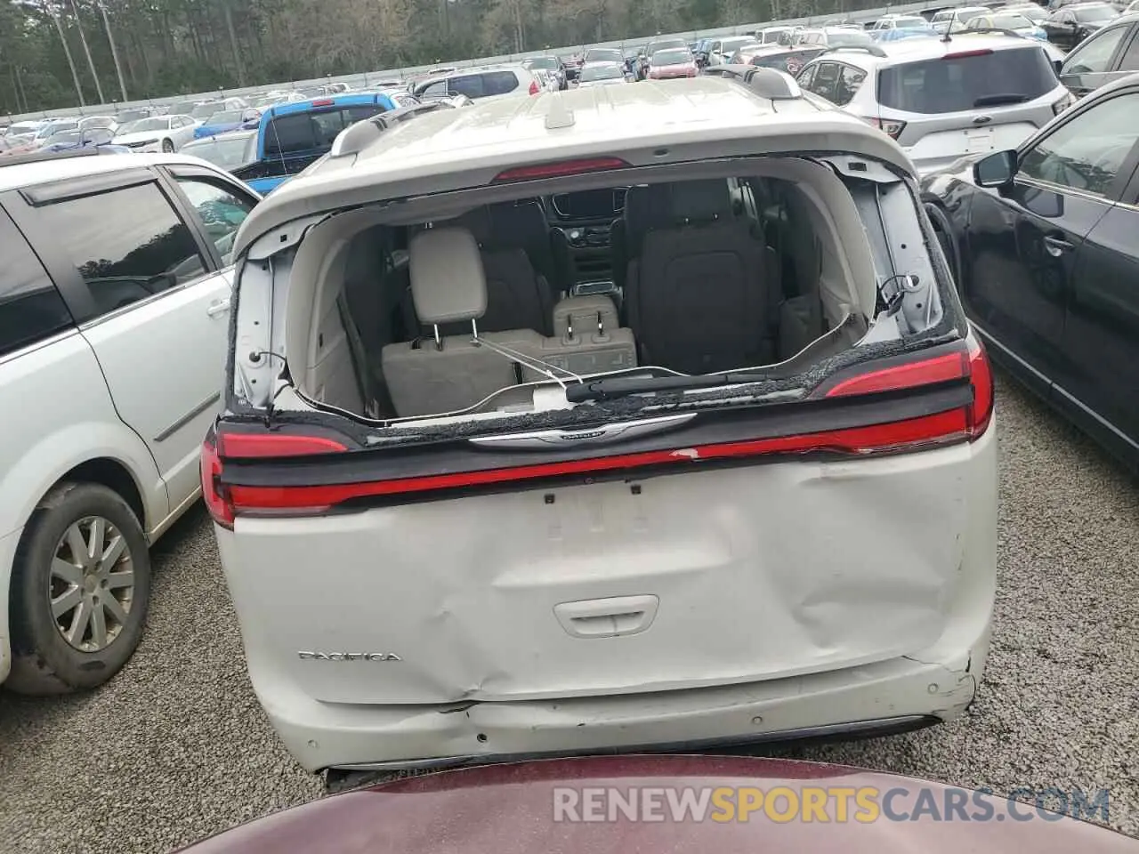 6 fotografías del automóvil dañado 2C4RC1BG7MR515748 CHRYSLER PACIFICA 2021