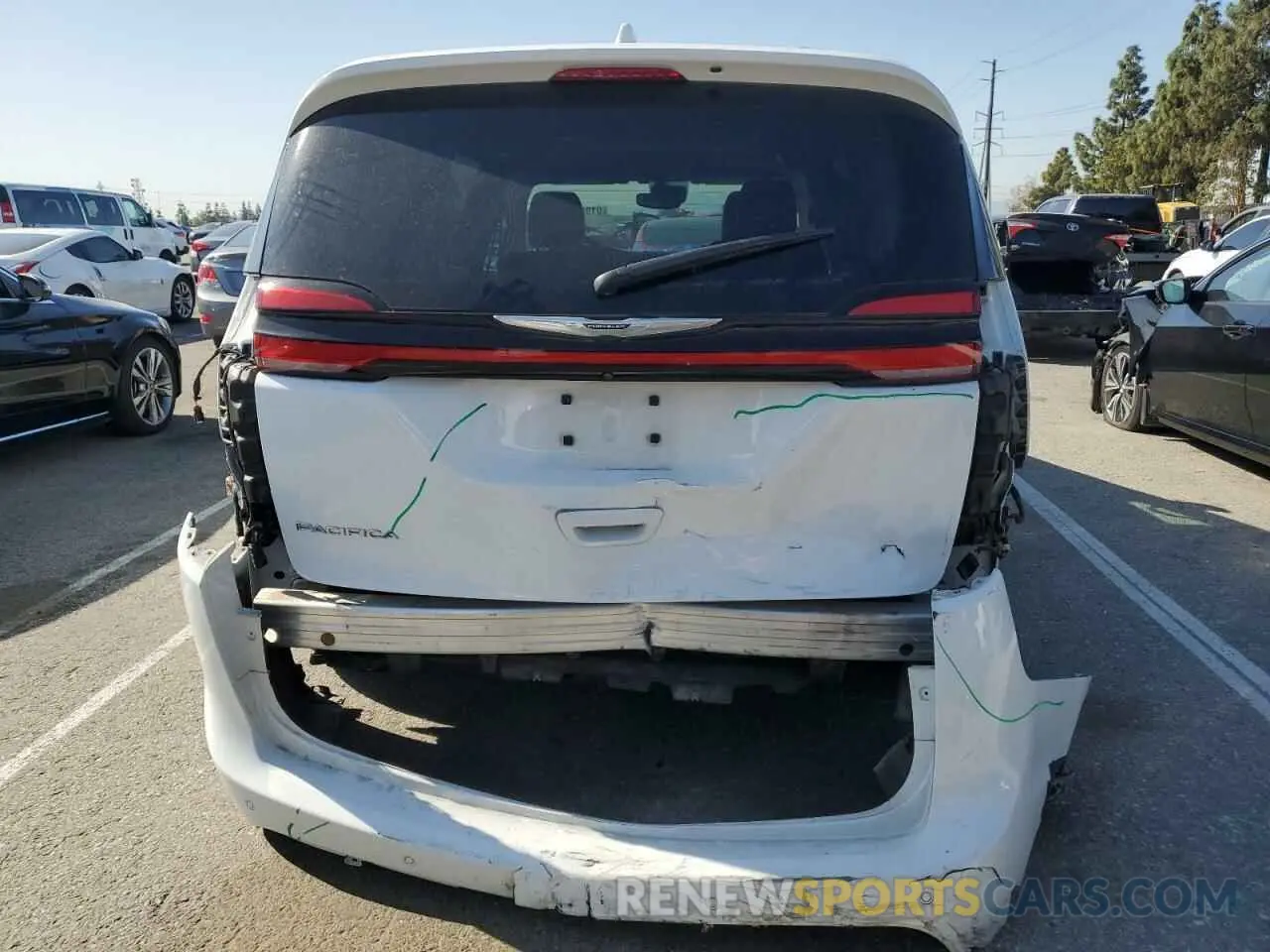 6 fotografías del automóvil dañado 2C4RC1BG7MR574654 CHRYSLER PACIFICA 2021