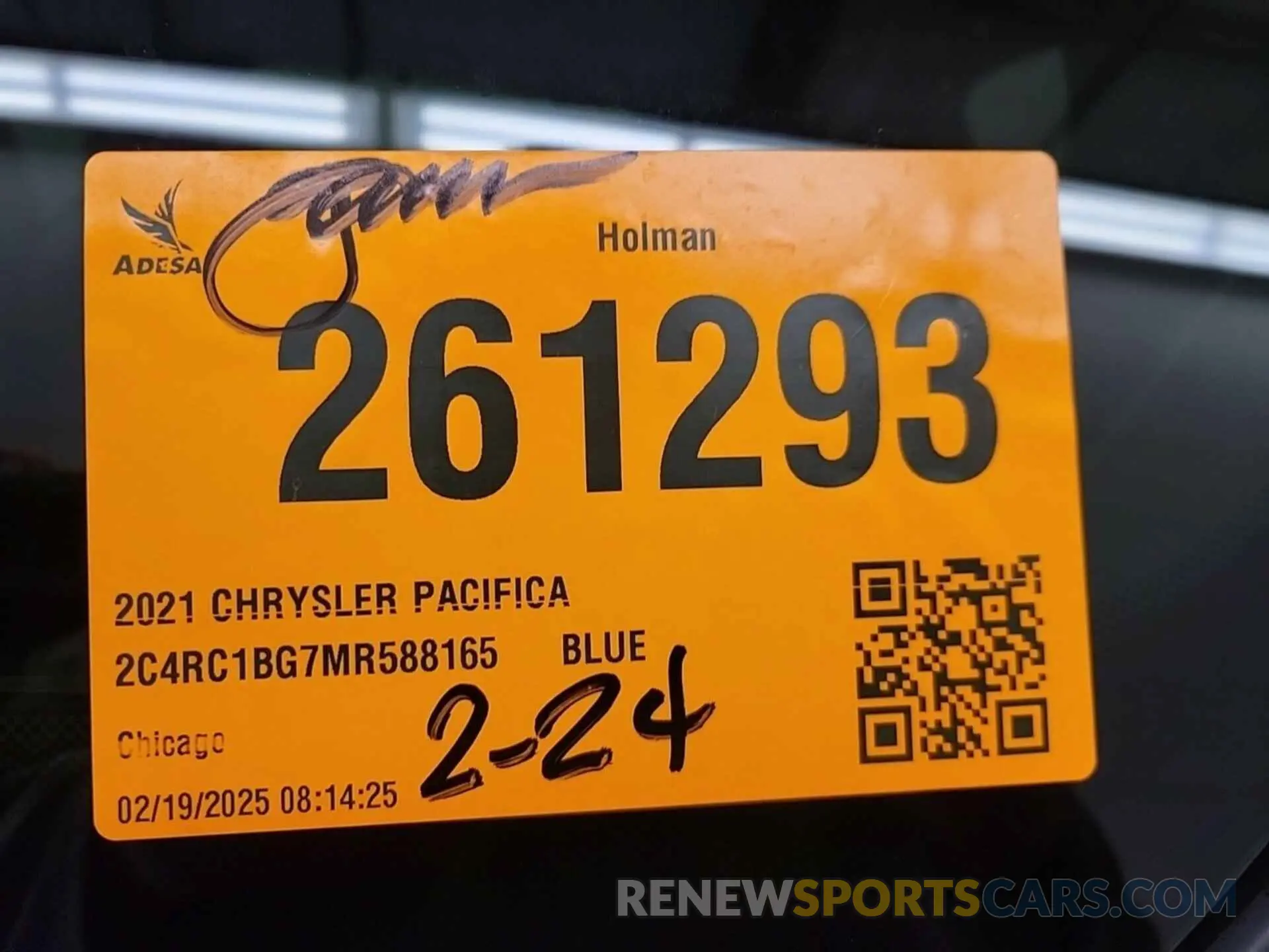10 fotografías del automóvil dañado 2C4RC1BG7MR588165 CHRYSLER PACIFICA 2021