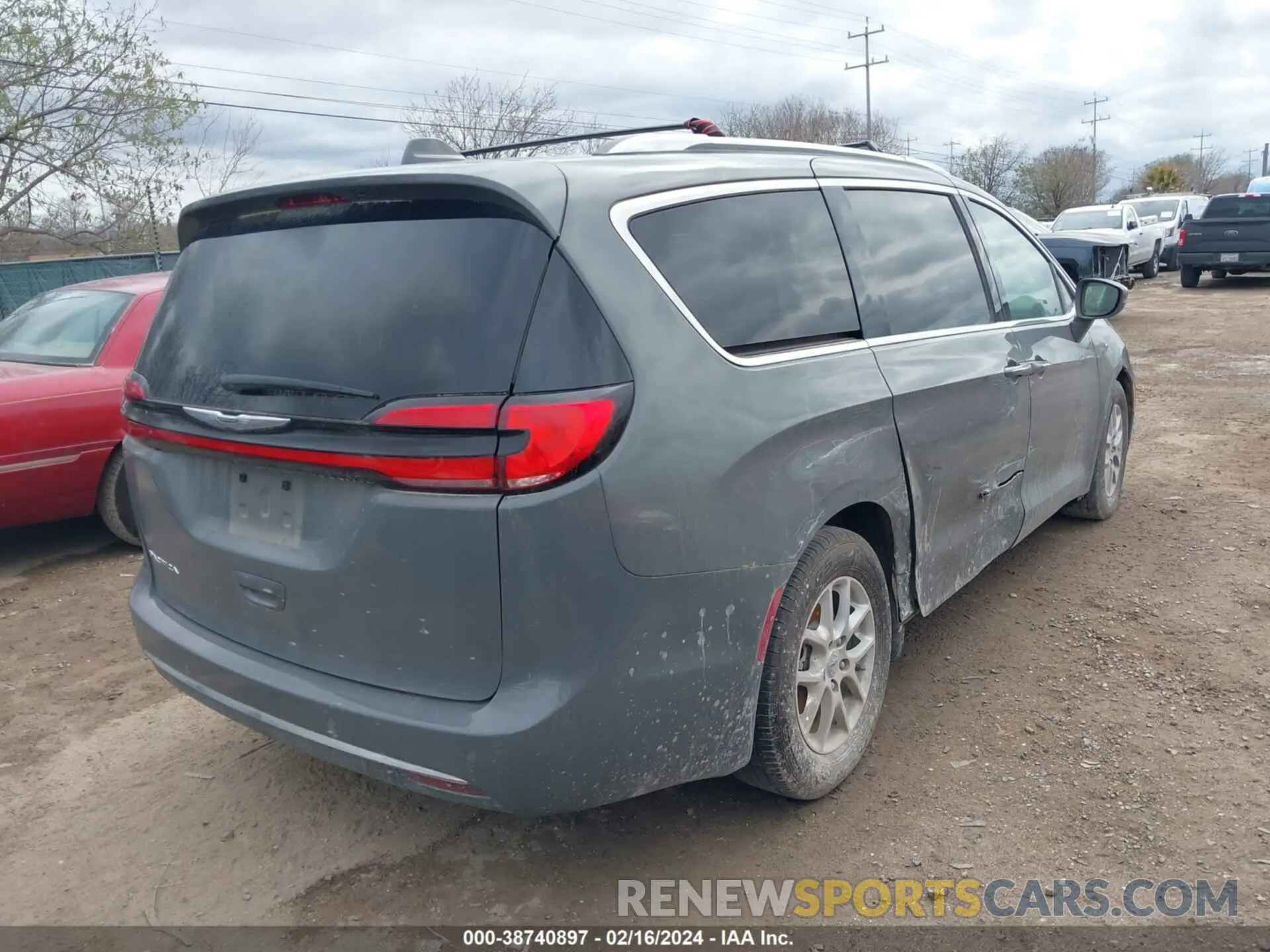 4 fotografías del automóvil dañado 2C4RC1BG8MR546765 CHRYSLER PACIFICA 2021