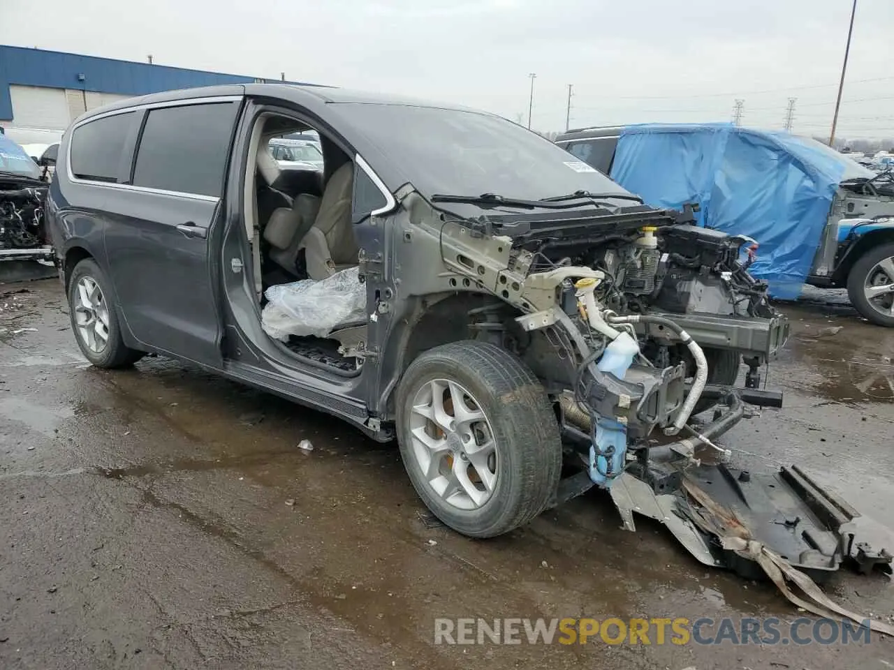 4 fotografías del automóvil dañado 2C4RC1BGXMR527814 CHRYSLER PACIFICA 2021