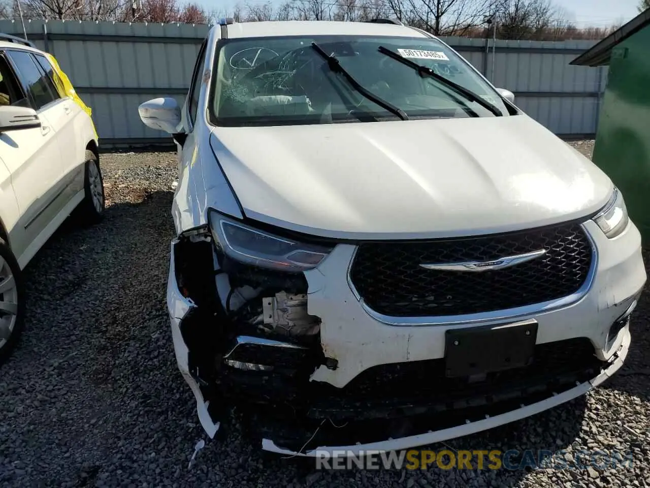 5 fotografías del automóvil dañado 2C4RC1BGXMR532883 CHRYSLER PACIFICA 2021
