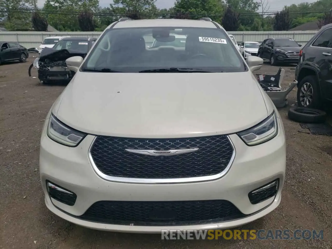 5 fotografías del automóvil dañado 2C4RC1BGXMR559226 CHRYSLER PACIFICA 2021