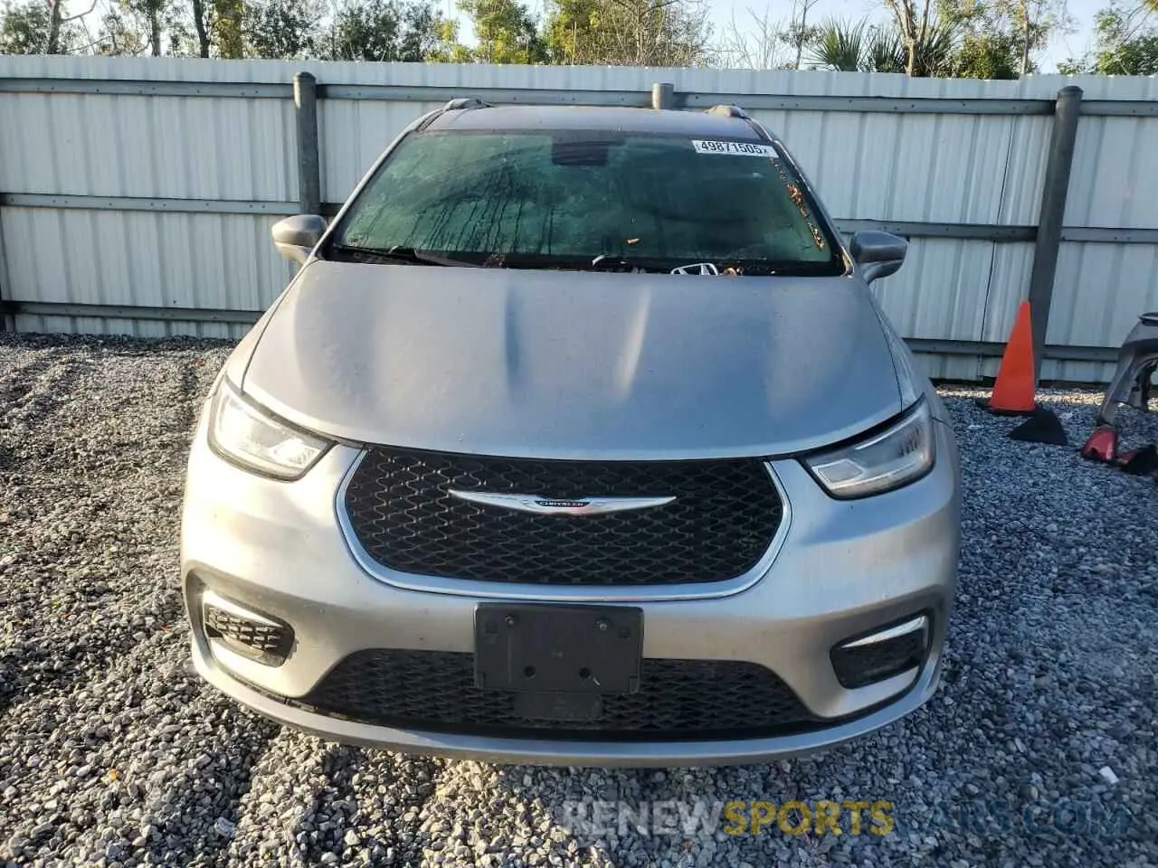 5 fotografías del automóvil dañado 2C4RC1BGXMR592176 CHRYSLER PACIFICA 2021