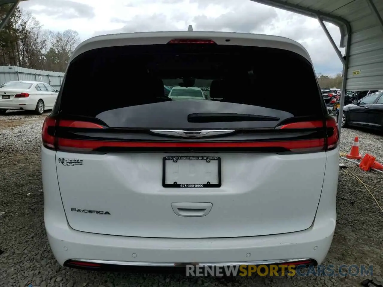 6 fotografías del automóvil dañado 2C4RC1BGXMR592260 CHRYSLER PACIFICA 2021