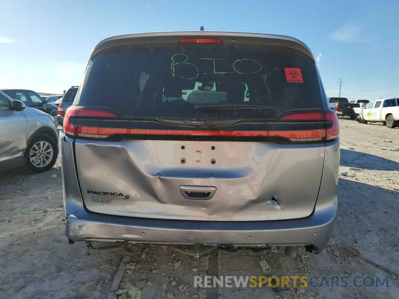 6 fotografías del automóvil dañado 2C4RC1FG4MR592927 CHRYSLER PACIFICA 2021