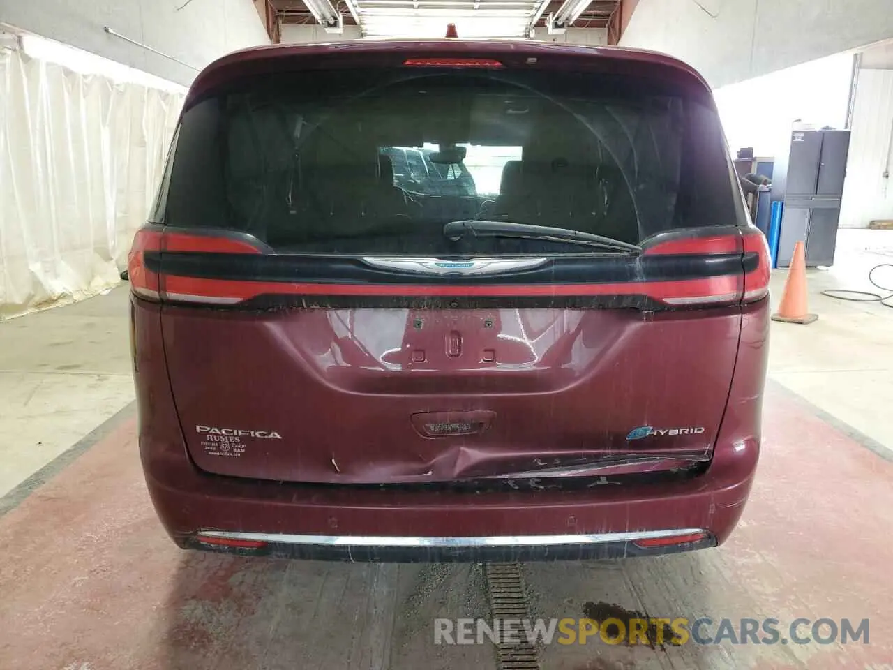 6 fotografías del automóvil dañado 2C4RC1L77MR596250 CHRYSLER PACIFICA 2021