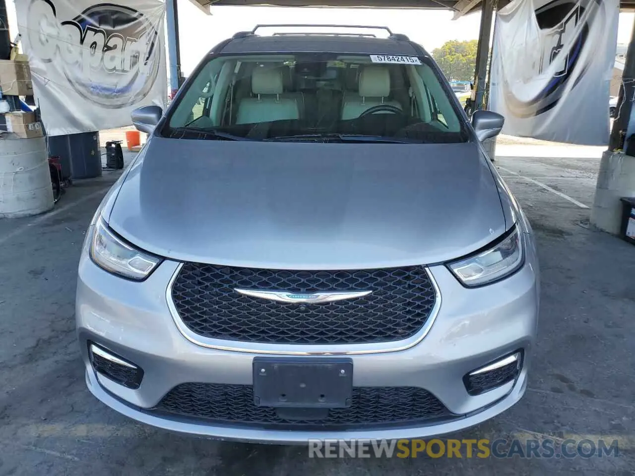 5 fotografías del automóvil dañado 2C4RC1L7XMR593911 CHRYSLER PACIFICA 2021
