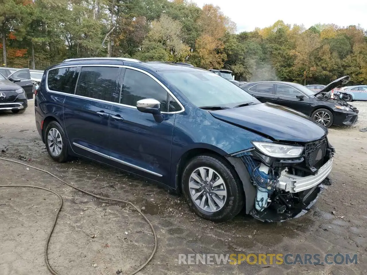 4 fotografías del automóvil dañado 2C4RC1S70MR557372 CHRYSLER PACIFICA 2021
