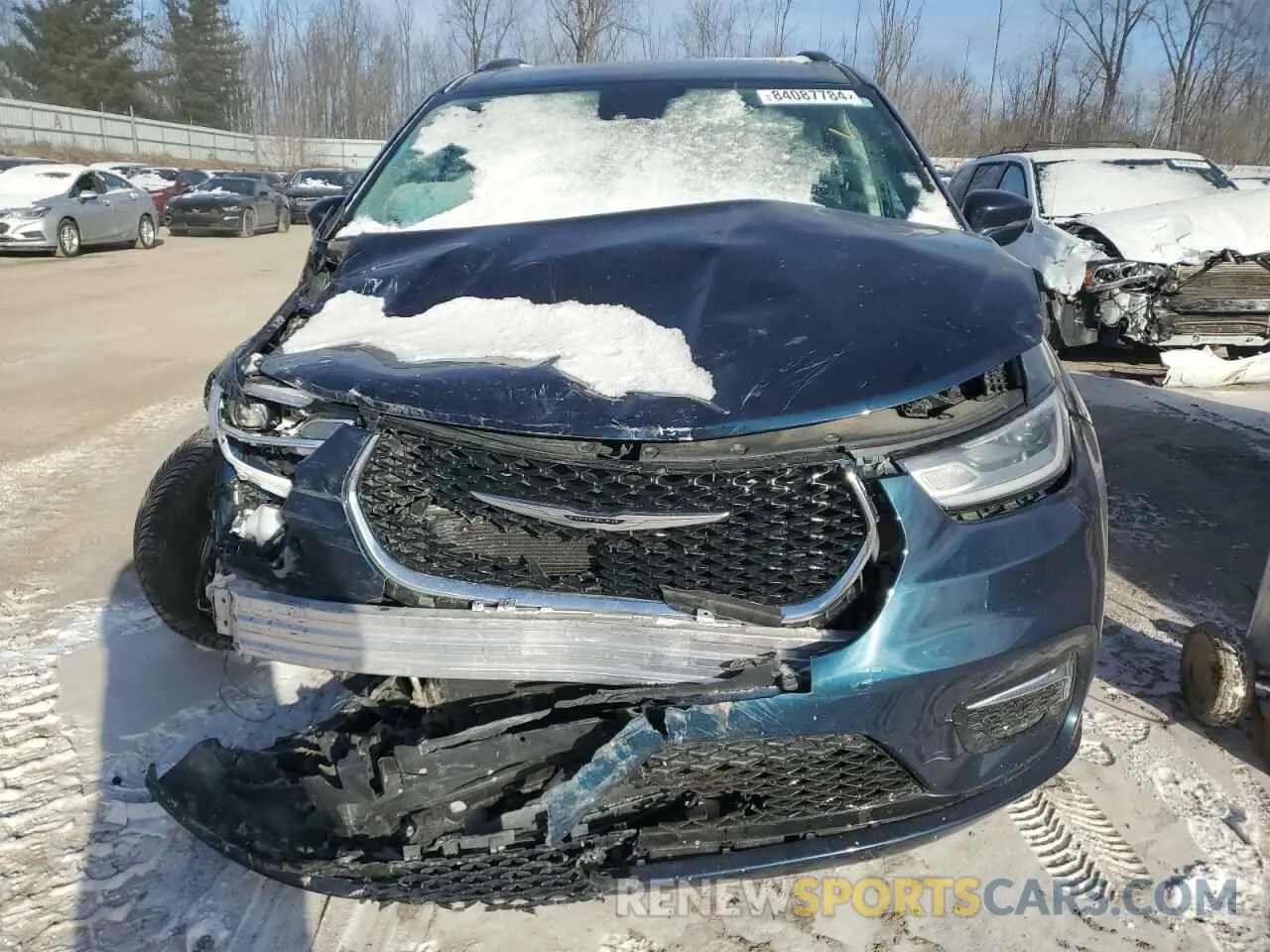 5 fotografías del automóvil dañado 2C4RC3BG5MR554690 CHRYSLER PACIFICA 2021