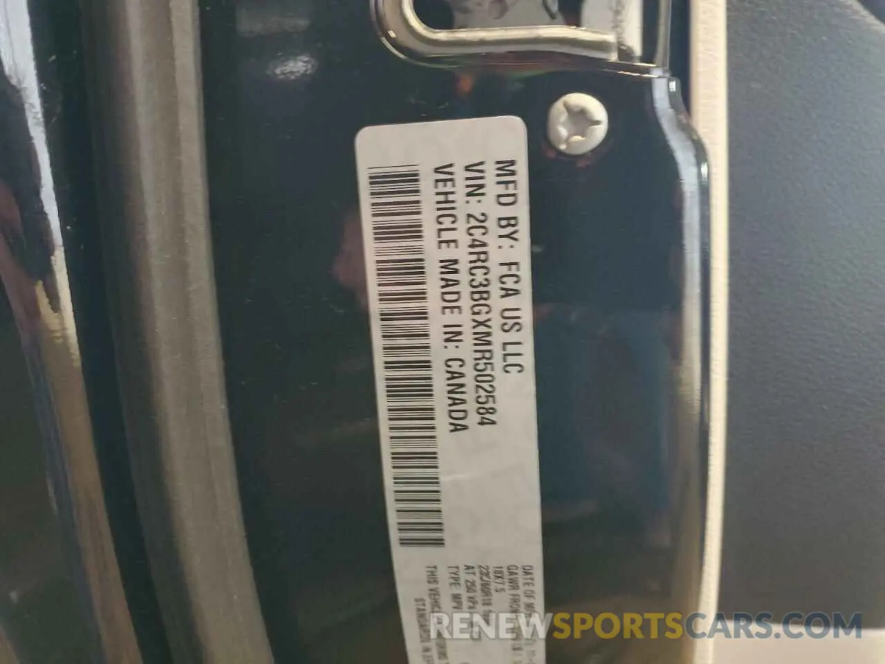 13 fotografías del automóvil dañado 2C4RC3BGXMR502584 CHRYSLER PACIFICA 2021