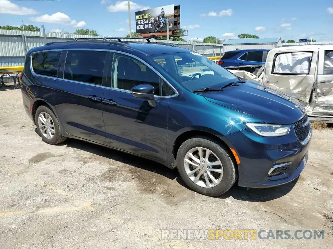 4 fotografías del automóvil dañado 2C4RC3FG1MR573151 CHRYSLER PACIFICA 2021