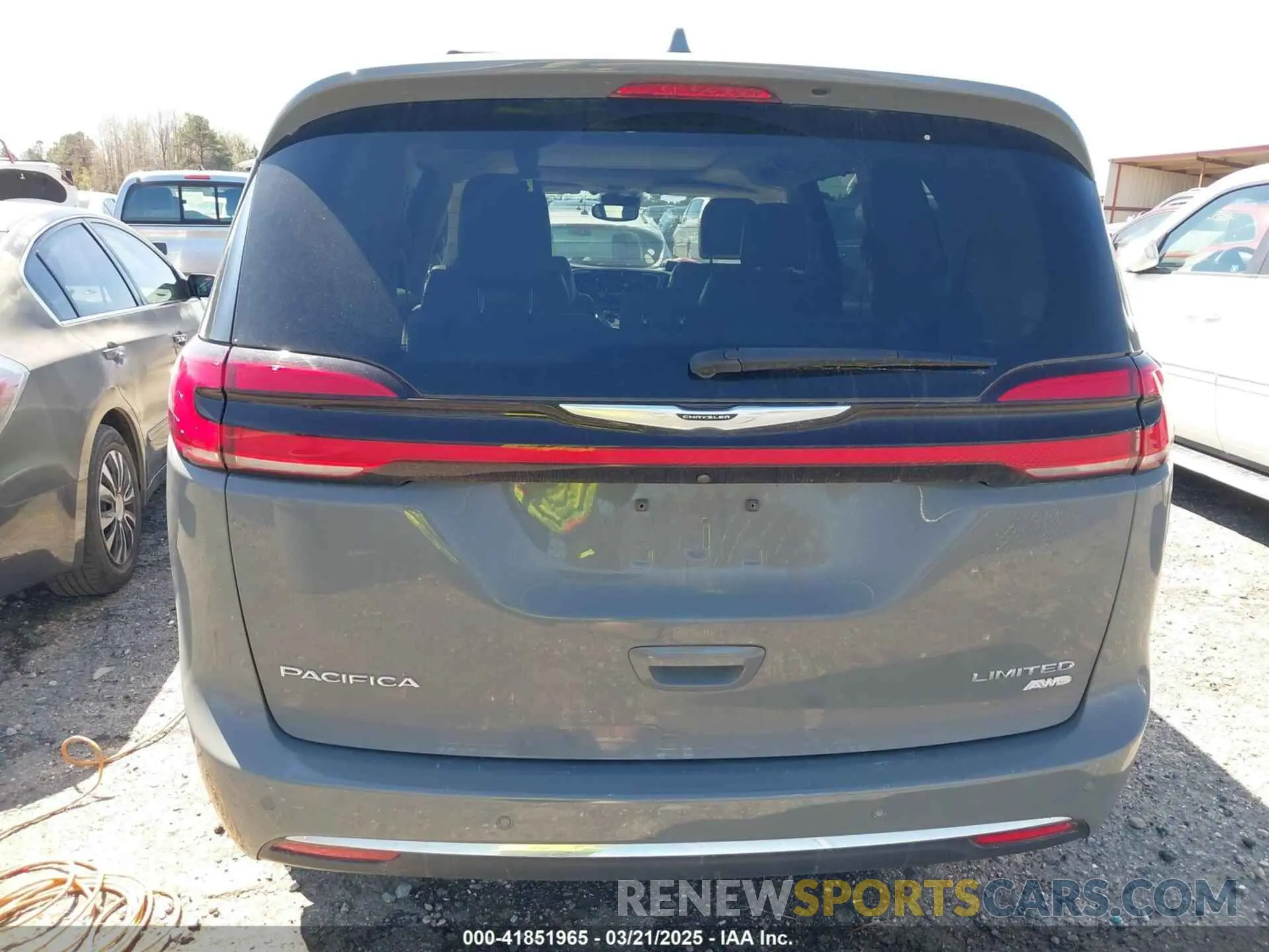16 fotografías del automóvil dañado 2C4RC3GG3MR541011 CHRYSLER PACIFICA 2021