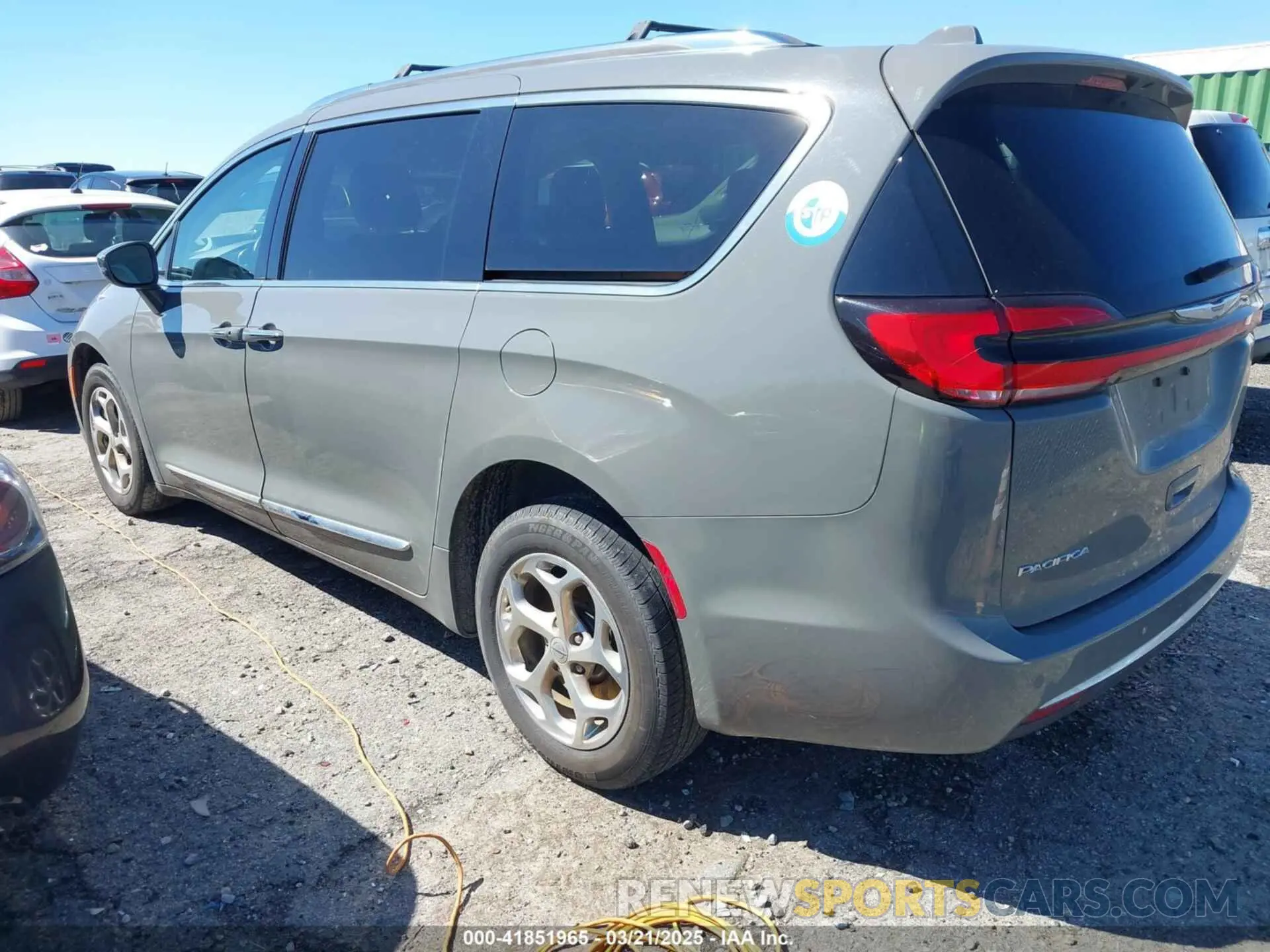 3 fotografías del automóvil dañado 2C4RC3GG3MR541011 CHRYSLER PACIFICA 2021
