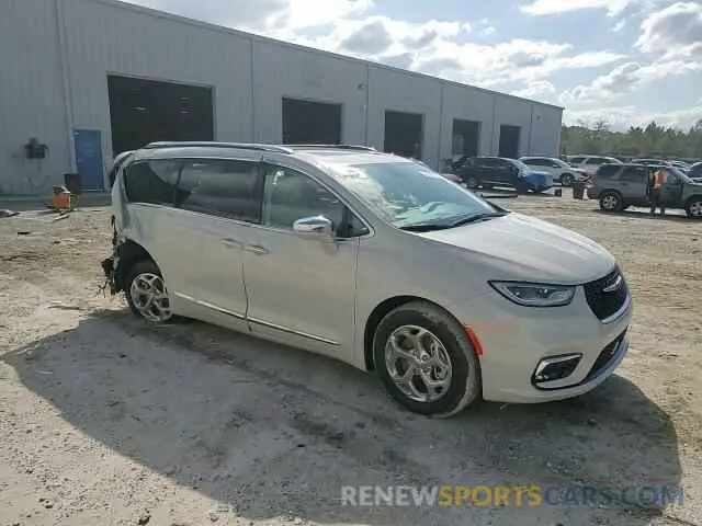 11 fotografías del automóvil dañado 2C4RC3GG3MR581749 CHRYSLER PACIFICA 2021