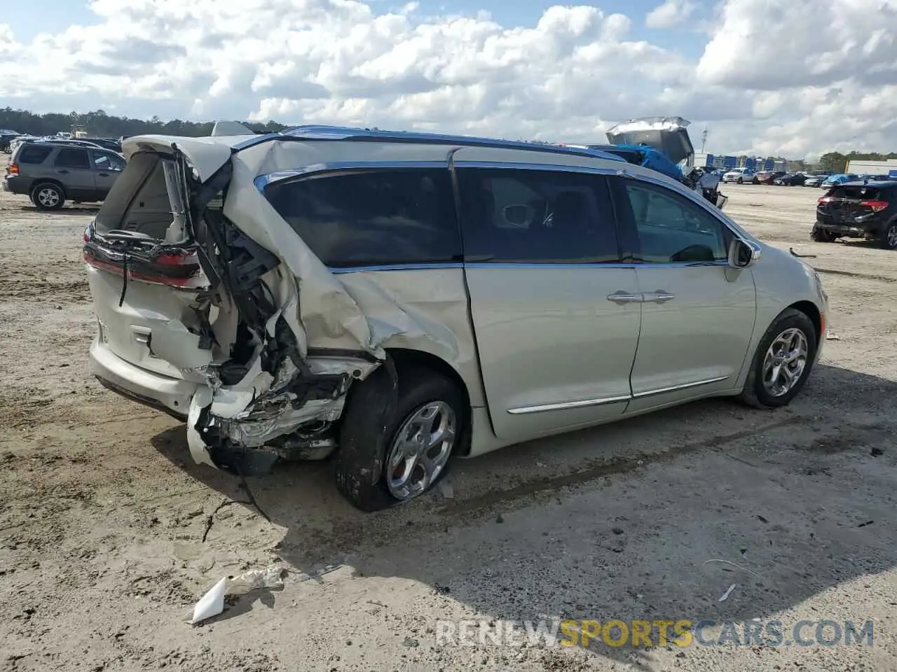 3 fotografías del automóvil dañado 2C4RC3GG3MR581749 CHRYSLER PACIFICA 2021