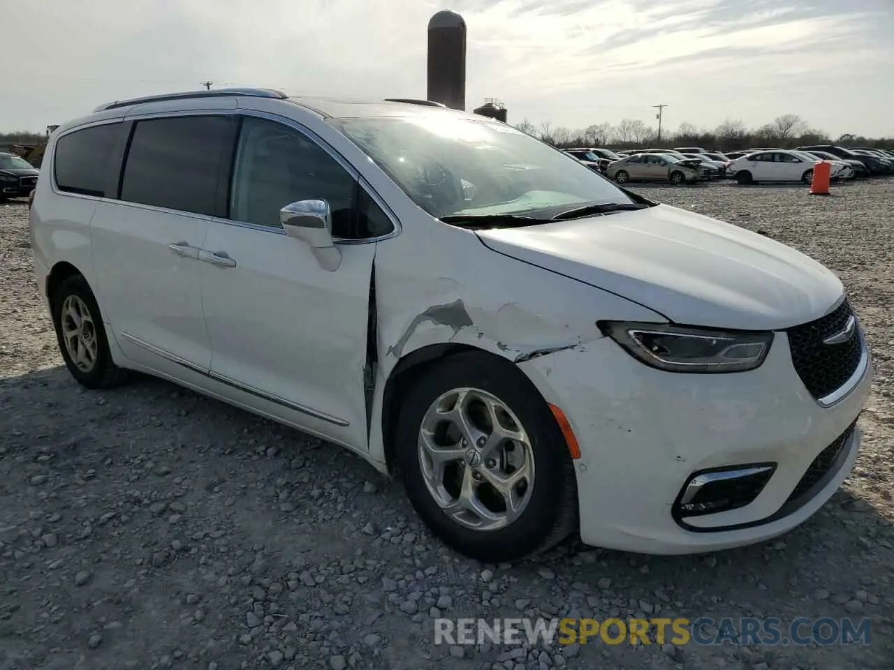 4 fotografías del automóvil dañado 2C4RC3GG6MR590610 CHRYSLER PACIFICA 2021