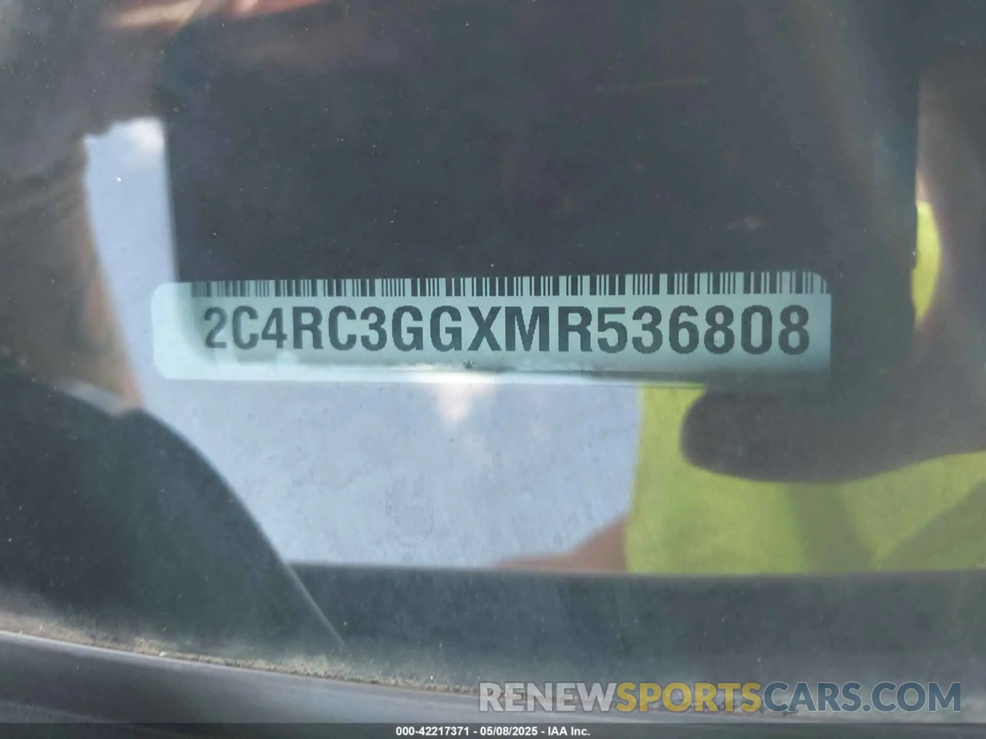 9 fotografías del automóvil dañado 2C4RC3GGXMR536808 CHRYSLER PACIFICA 2021