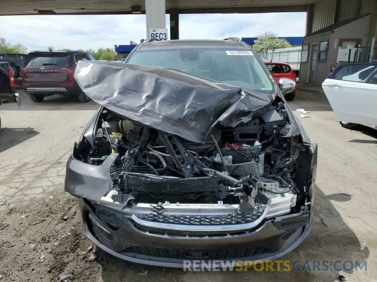 5 fotografías del automóvil dañado 2C4RC3GGXMR595485 CHRYSLER PACIFICA 2021