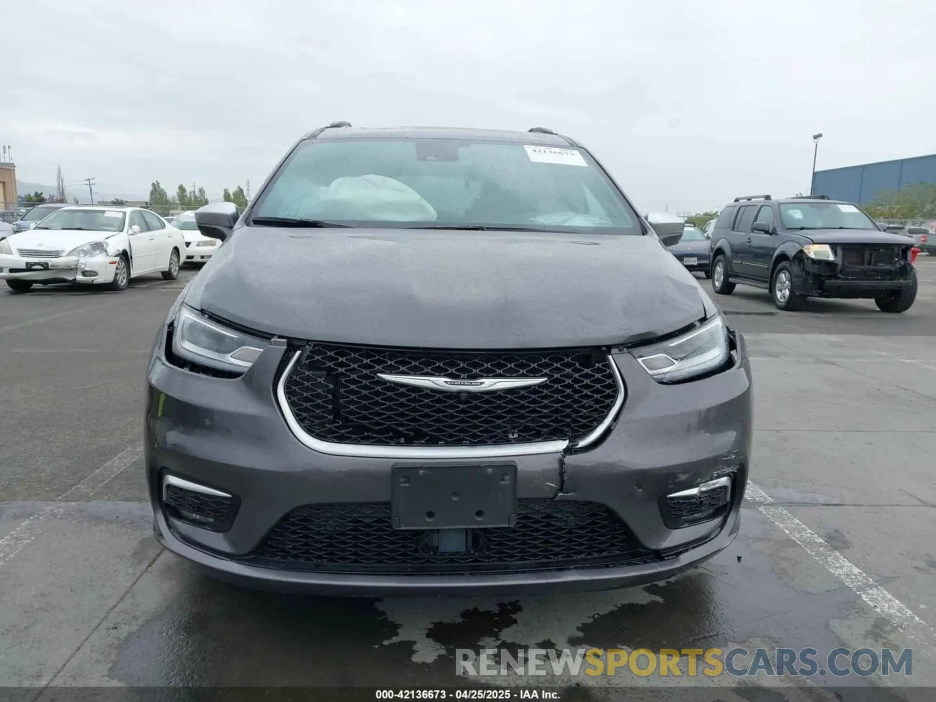 12 fotografías del automóvil dañado 2C4RC3PG5MR573202 CHRYSLER PACIFICA 2021