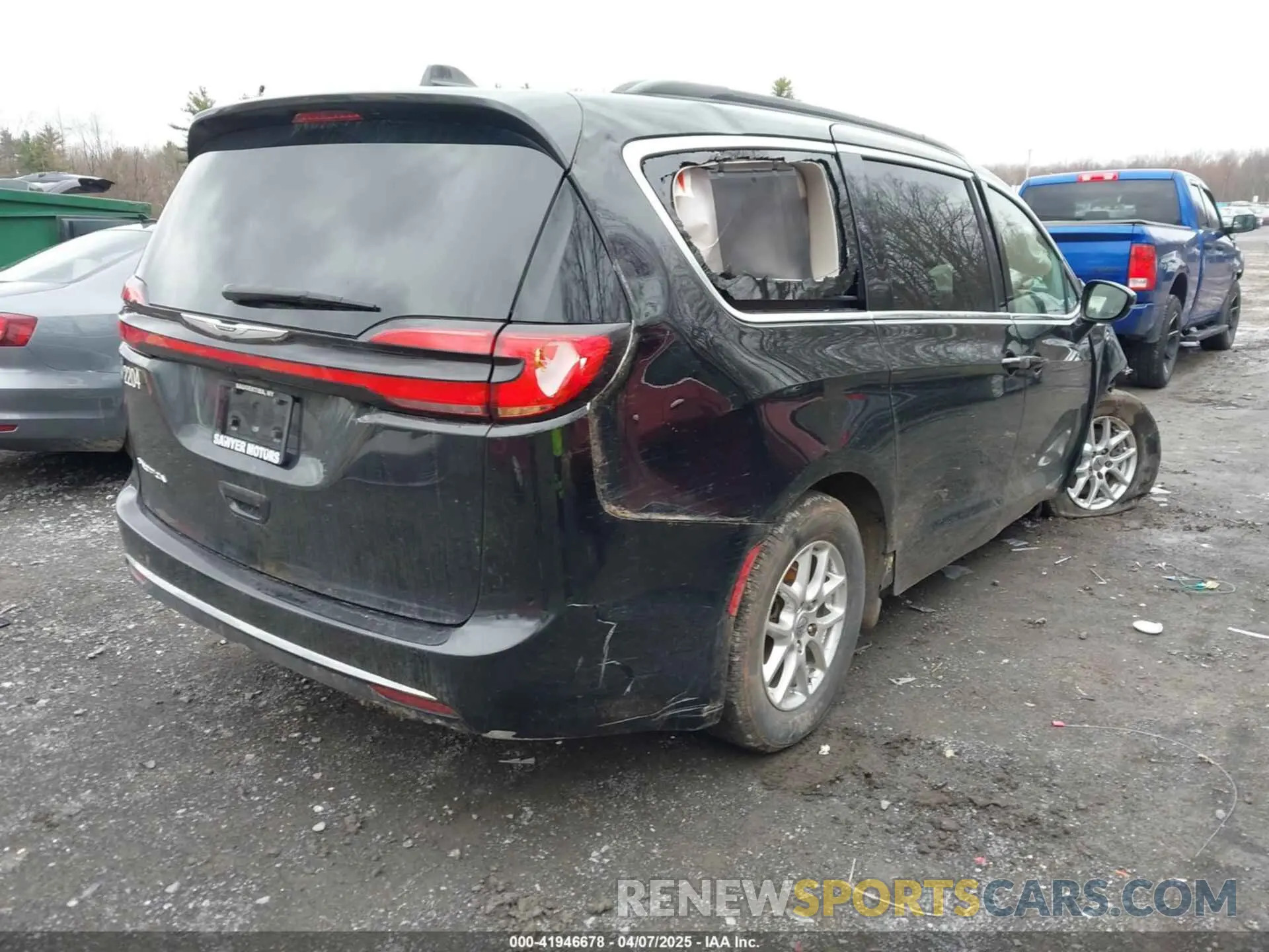 4 fotografías del automóvil dañado 2C4RC1BG0NR206561 CHRYSLER PACIFICA 2022