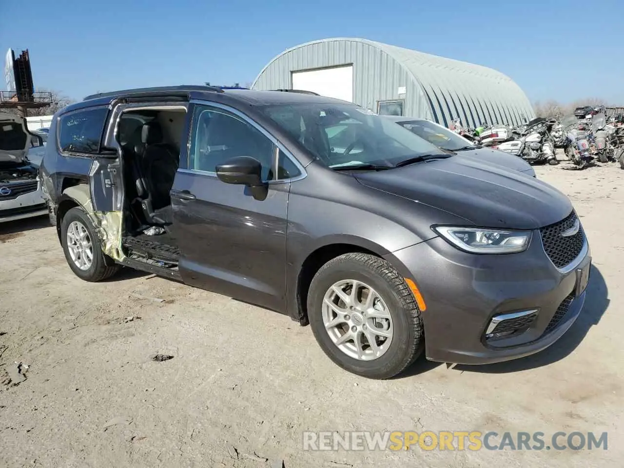 4 fotografías del automóvil dañado 2C4RC1BG1NR167673 CHRYSLER PACIFICA 2022