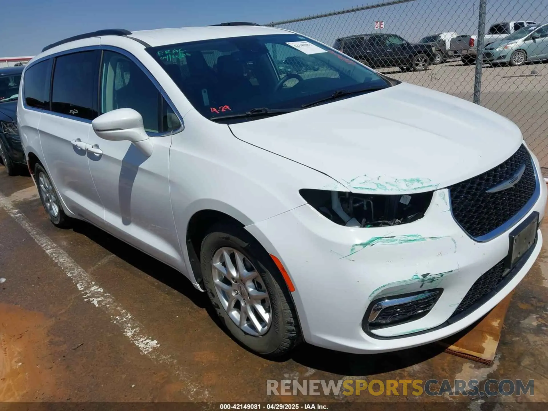 1 fotografías del automóvil dañado 2C4RC1BG1NR191813 CHRYSLER PACIFICA 2022