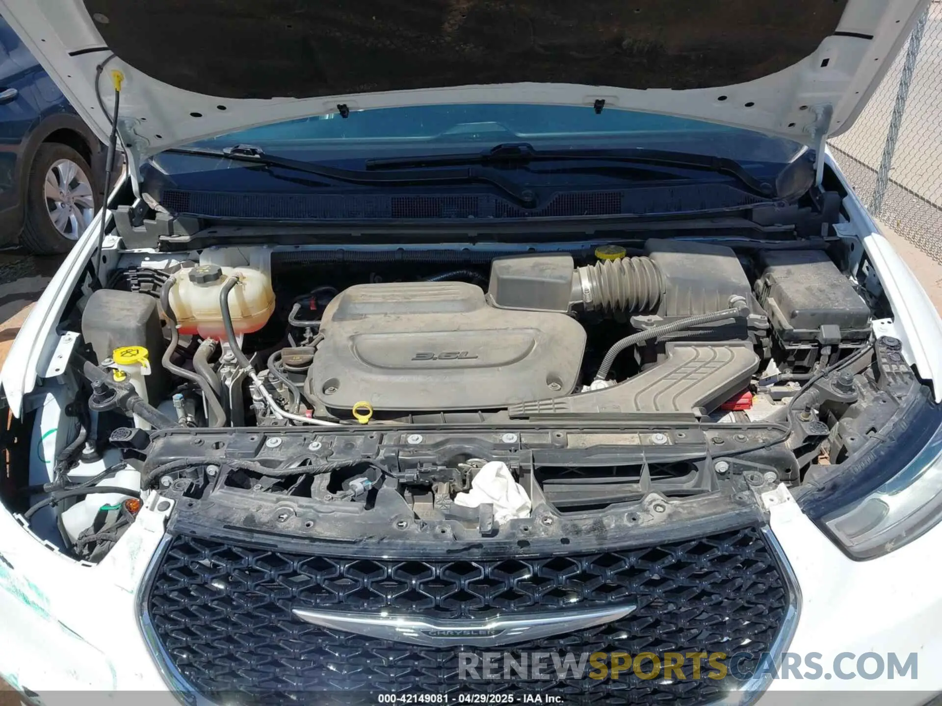10 fotografías del automóvil dañado 2C4RC1BG1NR191813 CHRYSLER PACIFICA 2022