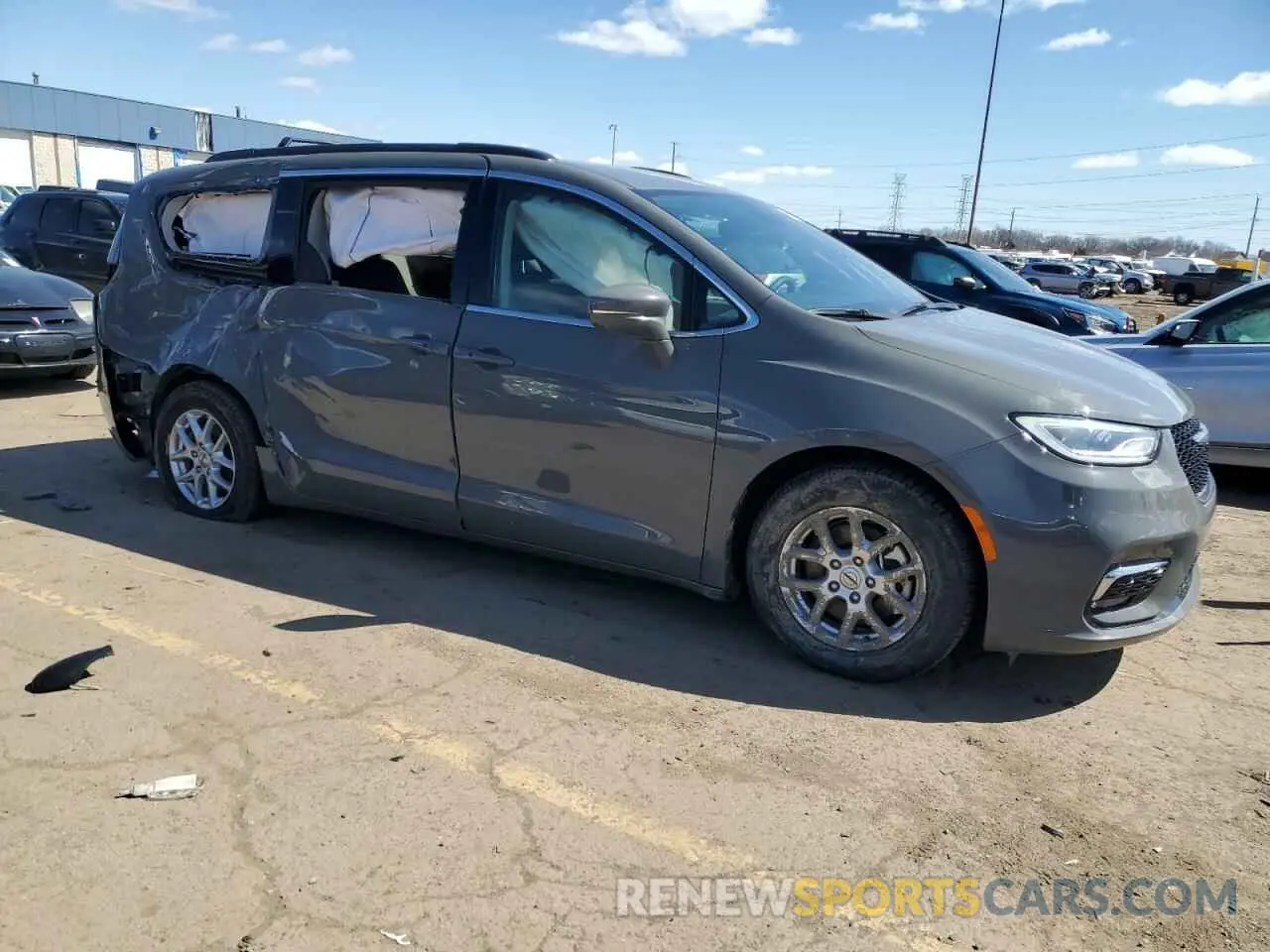 4 fotografías del automóvil dañado 2C4RC1BG1NR197644 CHRYSLER PACIFICA 2022