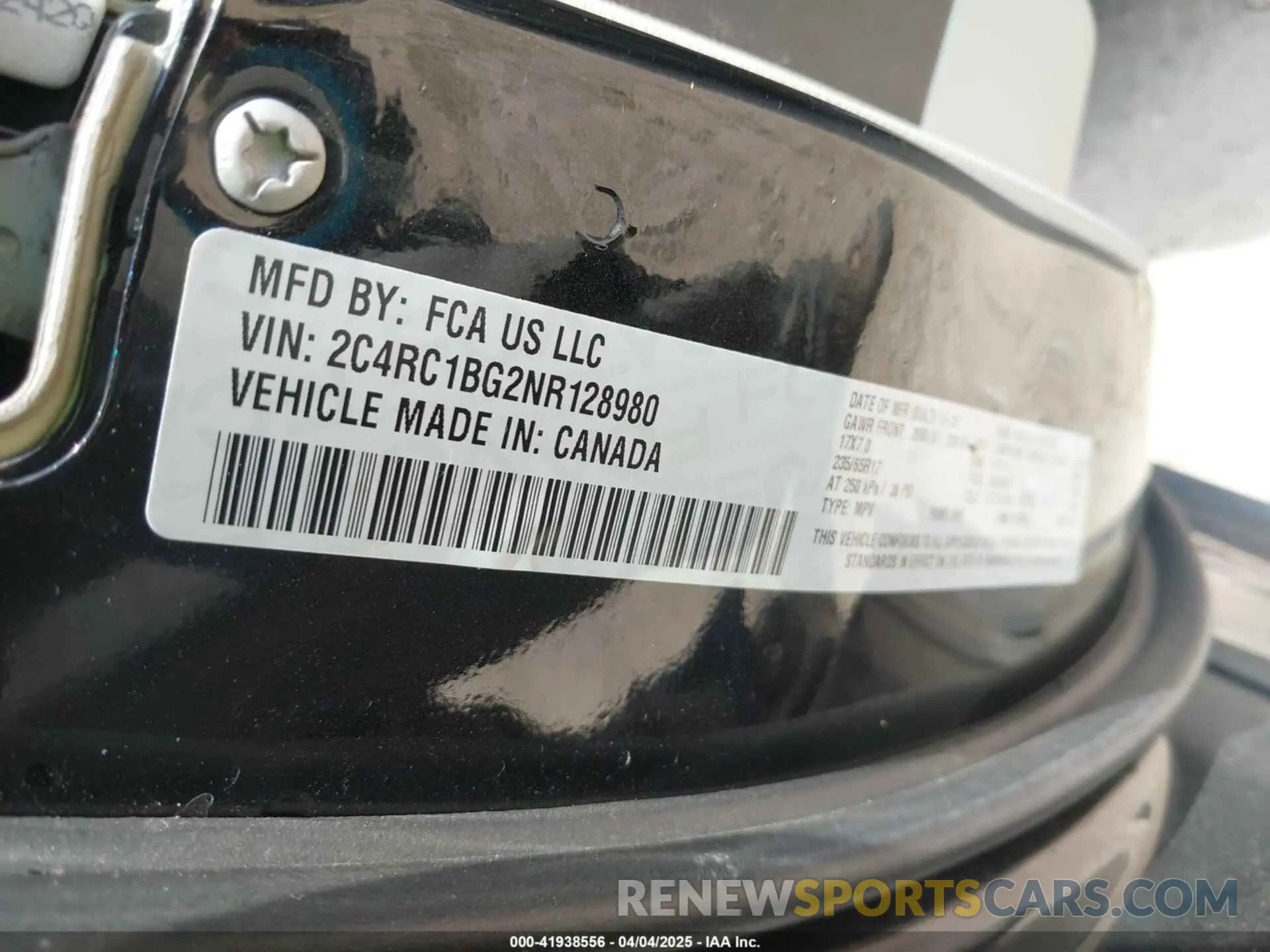 9 fotografías del automóvil dañado 2C4RC1BG2NR128980 CHRYSLER PACIFICA 2022